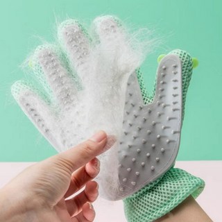 알뜰펫 고양이장갑빗 털갈이장갑 죽은털제거 청소빗 힐링, 민트, 2개