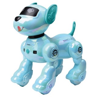 로봇강아지 인공지능 강아지 움직이는 강아지 인형 말하는 로봇 남아 여아 어린이 장난감, 그린, 1개