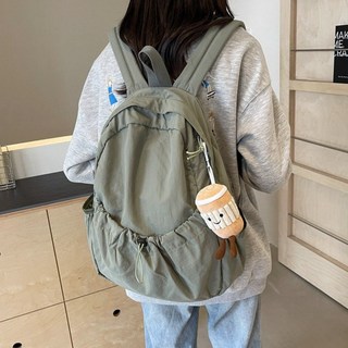 유즈온 데일리 경량 여행용 꾸안꾸 스트링 백팩 키링 포함