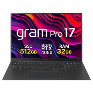 LG전자 2025 그램 프로 17인치 17ZD90TR-SX5BK 프리도스 RTX 4050 32GB 초경량 대화면 애로우레이크 인텔 U5 225H 직장인 대학생 고성능 게이밍 노트북, Free DOS, 512GB, 블랙