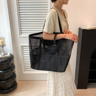 베로 특대형 메쉬 다용도 비치백