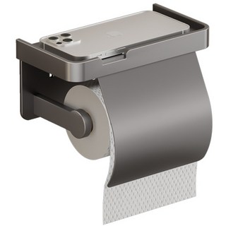 MR.LEE 엄선 다용도 18.5cm 무타공 접착식 휴지걸이 화장실/욕실 무타공 휴지걸이 강력 접착후크제공, 1개, 그레이