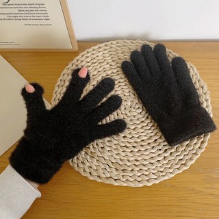 밍크털 터치 장갑 실용적인 스마트터치 털장갑