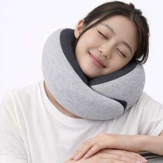 손더 국내브랜드 순면 메모리폼 목쿠션 목베개, 그레이