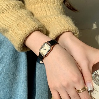 어썸H 여성 패션 가죽 손목시계 스퀘어 캐주얼 시계선물