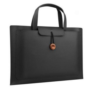 지에치 LG그램 삼성 맥북 태블릿 노트북 서류 파우치 손잡이 가방, 블랙, 1개