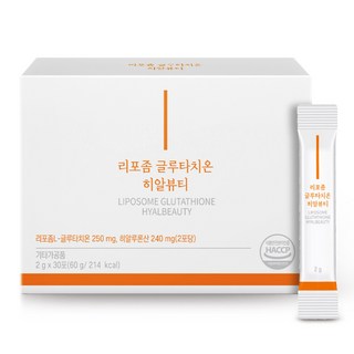 히알뷰티 리포좀 글루타치온 - 히알루론산 저분자 콜라겐펩타이드 엘시스테인 비타민C 비타민D 비타민E 셀레늄 나이아신 베타카로틴, 1개, 30회분