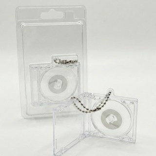 [꼼지락] NFC 미니 CD 제작 DIY 키트 아이돌 굿즈 만들기 투명 케이스 세트, 4개, 혼합