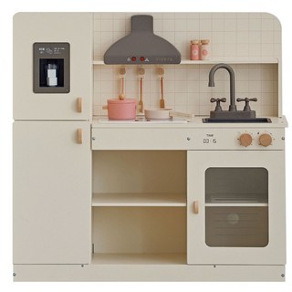 피에스타 우드 비스트로 주방놀이, 화이트, 1개