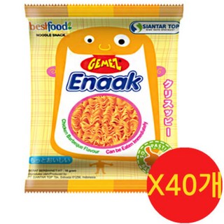 게메즈 에낙 라면 과자, 16g, 40개