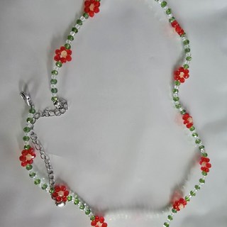 해피마인드샵 론델컷 여성 크리스탈 비즈 목걸이