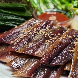 바다한술 구룡포 건조 과메기 야채세트 10미, 1개, 청어10미(야채세트)