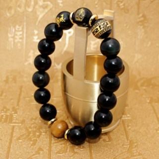 러키라이프 흑요석 소원성취 12지 띠별 행운팔찌