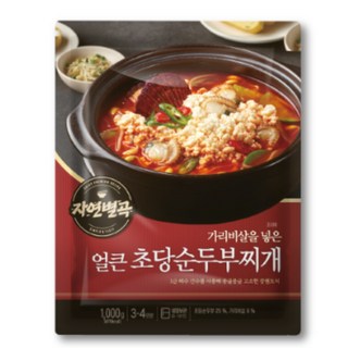 자연별곡 얼큰 초당 순두부 찌개, 3개, 1kg