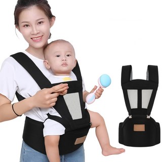 휴대용 힙시트 아기띠 초경량 신생아아기띠, 블랙