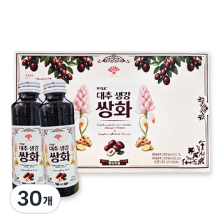 동화약품 부채표 대추 생강 쌍화, 30개, 120ml