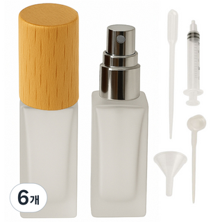 피치키키 가방에 쏙 향수 공병, 6개, 우드 5ml