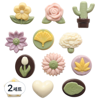 엠케이크 메이드초콜릿 꽃 초콜릿 만들기 세트, 240g, 2세트