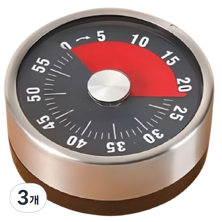 셀러하니 아날로그 쿠킹타이머, 3개, 블랙