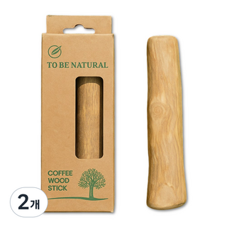 강아지 장난감 커피나무 우드스틱 이갈이 % 천연 나무, 2개, 나무