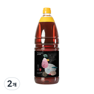 톰슨가든 고소한 들기름 업소용 대용량 식당용, 2개, 1.8L