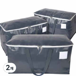 든든백 특대형 이사 여행 수납가방 이사 박스 방수, 2개, 그레이