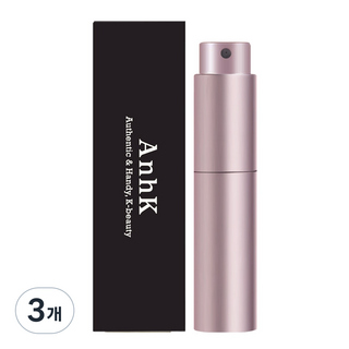 안크 향수공병 뚜껑없이 돌려쓰는 펌핑식 향수용기, 3개, 핑크