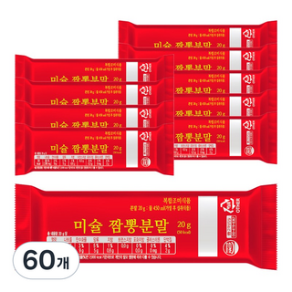 미슐 짬뽕분말, 60개, 20g