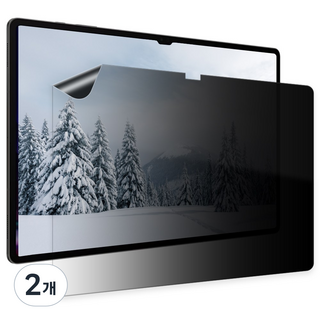 갤럭시탭 호환 커버업 사생활보호 필름 저반사 지문방지, 2개
