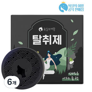 욕실의여왕 다목적 생활 탈취제 아그노숲향 본품 숯목초액함유, 230g, 6개