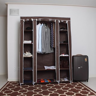 샵마인드 럭셔리 대형 옷장, 브라운