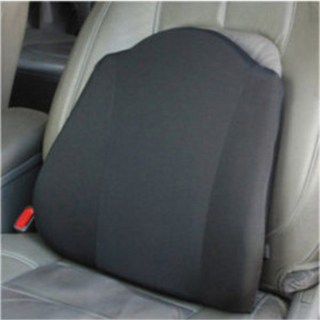 기타 메모리폼 등받이쿠션, 블랙, 1개