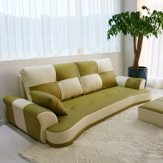 밸런스가구 스위티 3인용 소파, 올리브그린