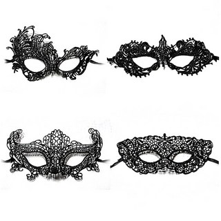 스투피드 망사 레이스 가면용품 기획전, 03 망사 레이스 가면 (꽃장식)