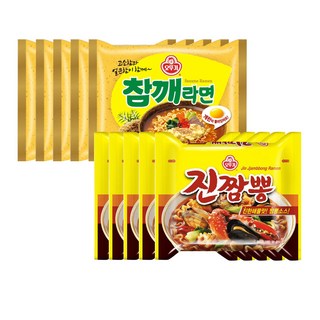 오뚜기 진짬뽕 5개 + 오뚜기 참깨라면 5개, 1개