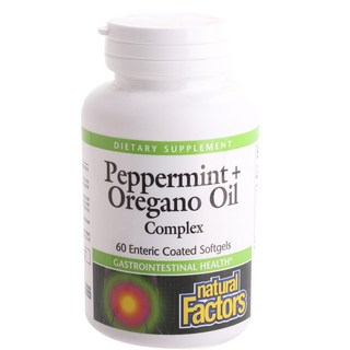 네추럴팩터스 페퍼민트 + 오레가노 오일 컴플렉스 소프트젤 글루텐 프리, 60개입, 1개, 60정