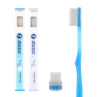 T-닥터 치과용 일반모칫솔(Soft모)(6개입)(칫솔캡포함), 1세트, 6개입