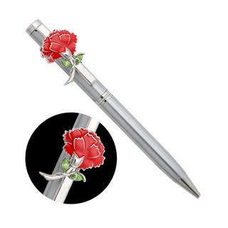 CRICRI 카네이션 볼펜 크리스탈 어버이날 스승의날 선물추천, B1306