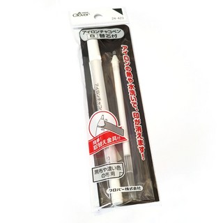 크로바 아이롱펜 다리미펜 열펜 열에 지워지는 요술펜 마카펜 원단용펜 화이트 3종 (24-421 24-423 24-424), 펜과 리필 각각, 1개