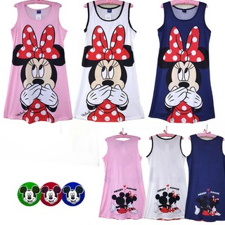 디즈니 [미키] 귀염귀염 미키 민소매 여자 원피스 F571