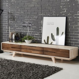 다올퍼니 원목 받침대 선반 높은 티비다이 거실장, D-02. 2000 서랍형 거실장 - 워시