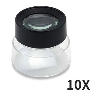 도매창고 10배율 루페 고배율 확대경, 10배율 원형 루페-블랙, 1개