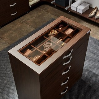 윤성디자인 아일랜드 서랍장, 월넛