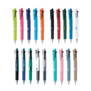 제브라 클립온 멀티 볼펜 4색+샤프, 멀티_그린