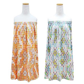 나도미인 모노샤인가운 마사지가운 랩(고무줄+찍찍이) 순면100%, 오렌지, 1개