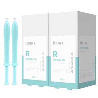 꽃샘 리프레쉬젤 여성청결제(20개입) 일회용 여성세정제 여성청결제, 1.7g, 40개