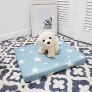 8 DECO 강아지 방석, 블루 트윈클 스타 방석, 1개