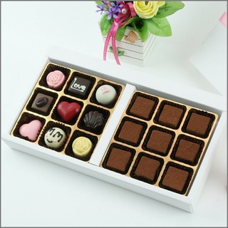 르헤브 발렌타인데이 화이트데이선물 수제초콜릿 파베생초콜릿과 봉봉세트, 1세트, 파베생초콜릿+봉봉초콜릿