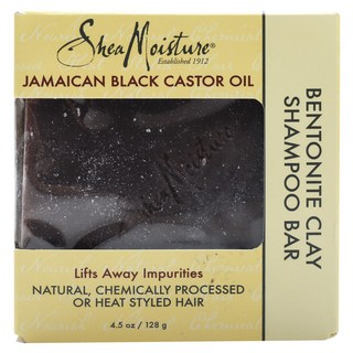 시어모이스처 자메이칸 블랙 캐스터 오일 벤토나이트 클레이 샴푸 바, 128g, 1개