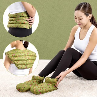 아이러브허브 허브 찜질팩 3종 B2세트 (허리 고급형+경추 프리미엄형+발 고급형), 1세트